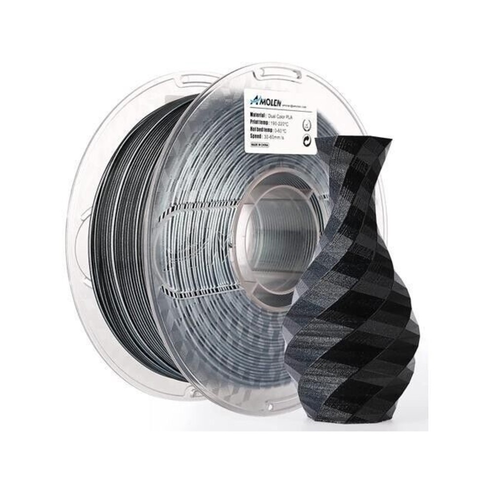 AMOLEN PLA 3D Printer Filament PLA Filament 1.75mm Grey Fil...